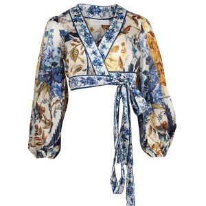 Zimmermann Aliane Wrap Top – Size 1 (Small)